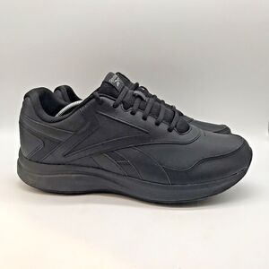 Reebok Walk Ultra 7 DMX Max Walking Shoe Men's 11.5 Black Lace Up Low Top Sneaks